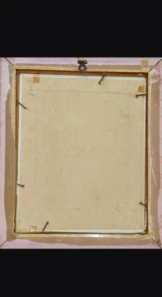 Óleo sobre lienzo “El guitarrista” enmarcado