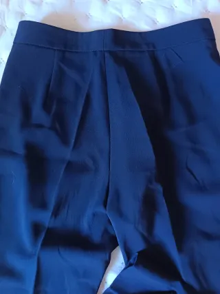 Pantalón fino mujer Azul