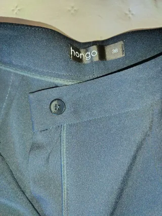 Pantalón fino mujer Azul