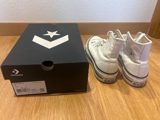 Converse Chuck Taylor Plataforma Blancas como nuev