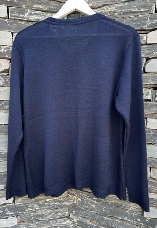 Chaqueta de punto azul