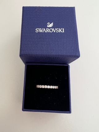 Anillo Swarovski bicolor