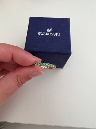 Anillo Swarovski bicolor