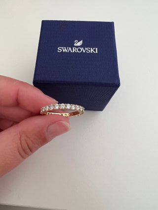 Anillo Swarovski bicolor