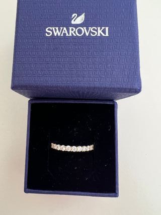 Anillo Swarovski bicolor