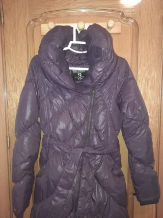 Suéter acolchado lila Talla S