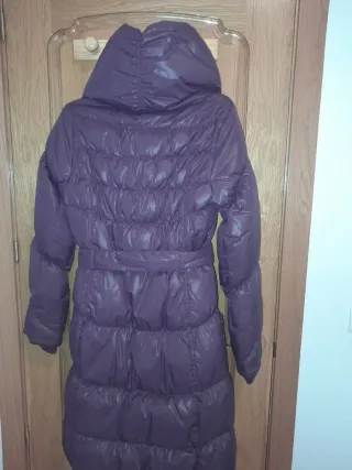 Suéter acolchado lila Talla S