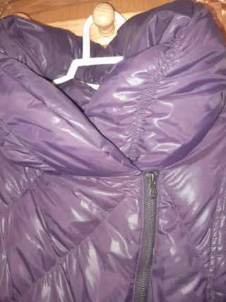 Suéter acolchado lila Talla S