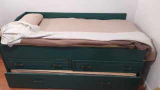 Cama nido con cajones y colchón