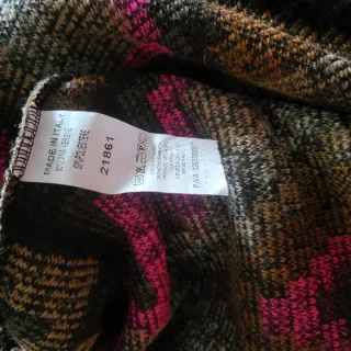 Abrigo lana estilo azteca T.única.