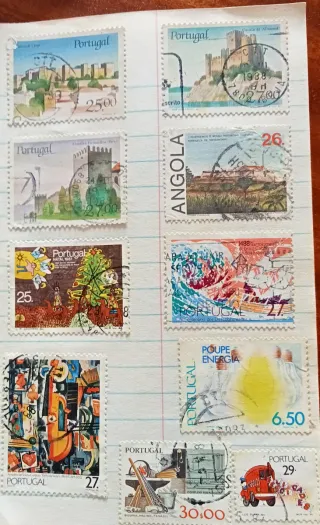 Coleção 200 selos Portugal