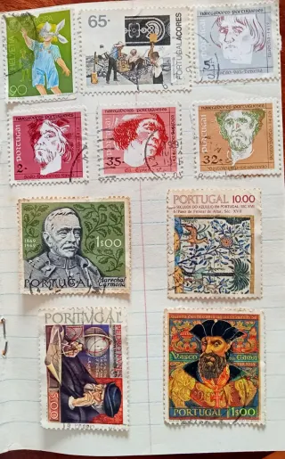 Coleção 200 selos Portugal