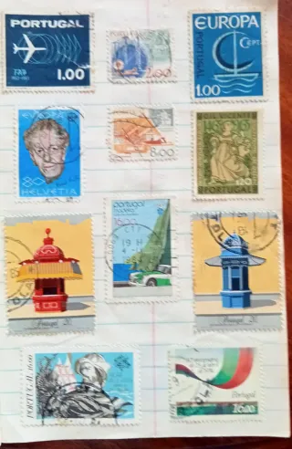 Coleção 200 selos Portugal