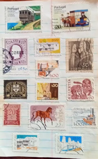 Coleção 200 selos Portugal