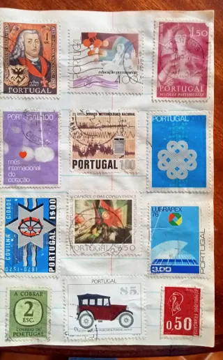 Coleção 200 selos Portugal