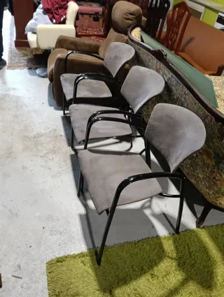 Juego de 3 sillas de oficina