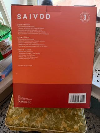 Manta Eléctrica Saivod 180x130 Gris