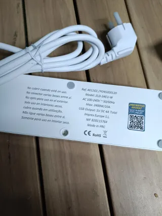 Regleta Inteligente Garza Wifi 3 Tomas + 4 USB