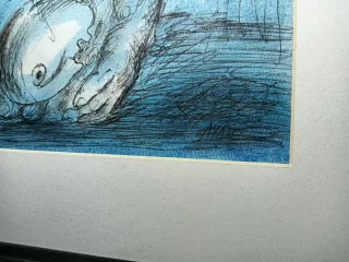 Dibujo Tinta Manuel Ayaso Homenaje Picasso.36x27cm