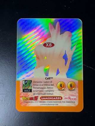 Lamincard Dragon Ball Z Cell Trasformazione
