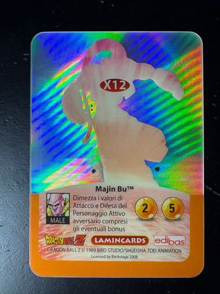 Lamincard Dragon Ball Z Majin Buu Trasformazione