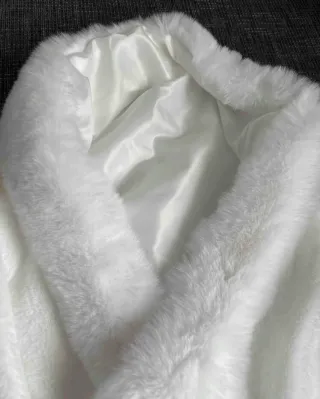 Abrigo novia Wedding Boda blanco mujer Pronovias