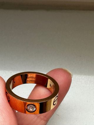 Anillo Cartier Oro Diamantes