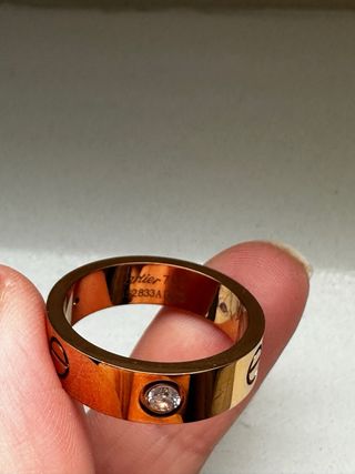 Anillo Cartier Oro Diamantes