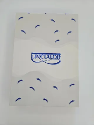 Vestaglia Boselli a righe blu e beige taglia M