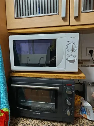 Microondas y horno eléctrico
