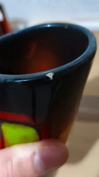 Set 4 Tazze Design Ceramica