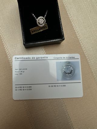 Colgante de diamantes ORO 18 kilates