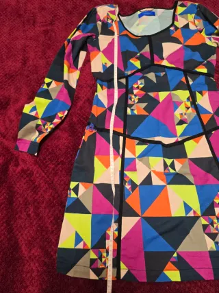 Vestido Skunkfunk Multicolor Geométrico