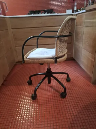 Silla de mimbre Ikea