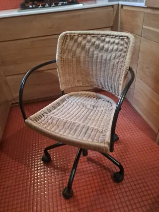 Silla de mimbre Ikea
