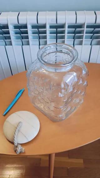 Jarrón de vidrio Zara Home (boli para referencia)