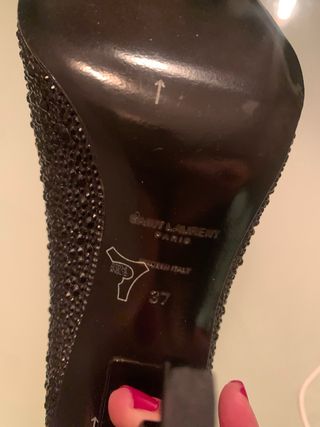 Zapato Yves Saint Laurent Negro Brillante