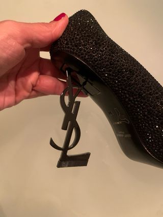 Zapato Yves Saint Laurent Negro Brillante