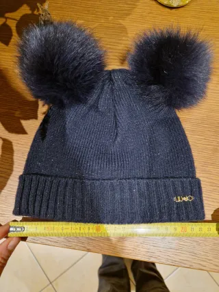 Set Liu Jo cappello e sciarpa blu/oro