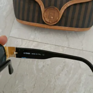 Occhiali Fendi Vintage Oro Nero