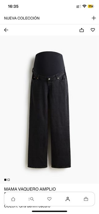 Pantalones Maternidad H&M Negros Talla M