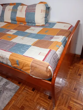 Cama nido de madera pino trenzada