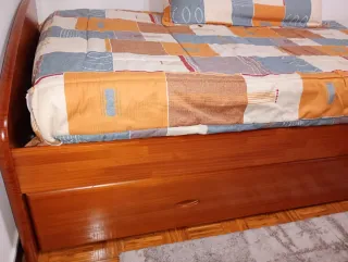 Cama nido de madera pino trenzada