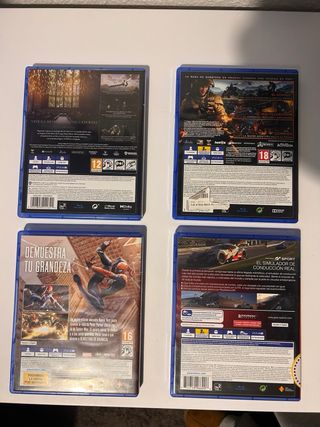 Pacchetto 4 Giochi PS4: Hogwarts, Spiderman, COD, GT