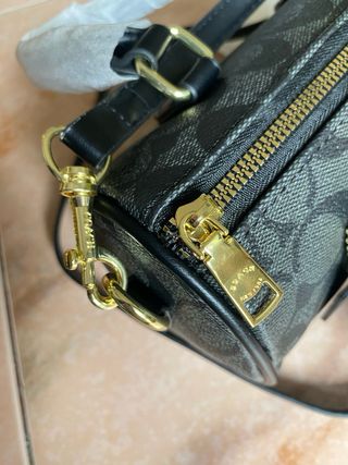Bolso Coach Negro y Dorado