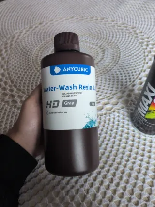 Resina ANYCUBIC Water-Wash HD Gray 1kg
