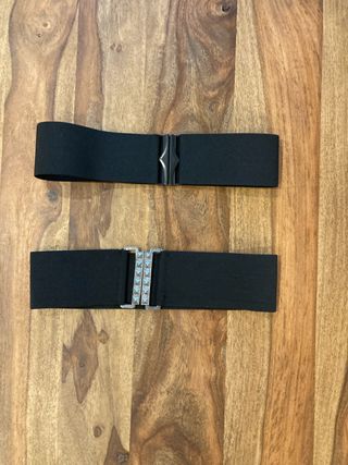 Lote 2 cinturones elásticos negros