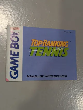 Manual Top Ranking Tennis Game Boy