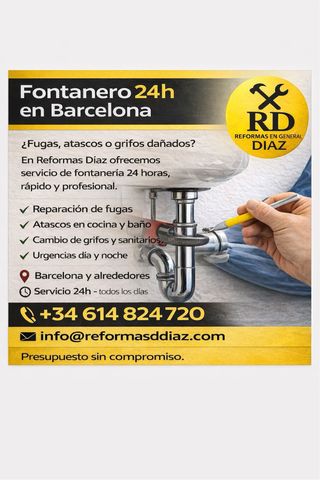 Fontanero 24h en Barcelona