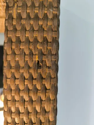 Espejo Ratán y Cristal